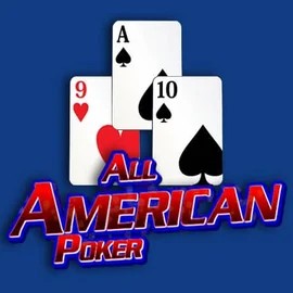 All American Poker online game logo by RTG (Reel Time Gaming) on spingeniecasinos.es