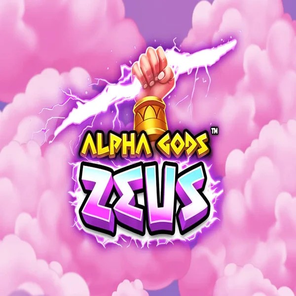 Official Slots logo: Alpha Gods Zeus by PearFiction Studios at Spingenie Casino