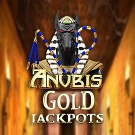 Anubis Gold Jackpots logo by Inspired Gaming at Spingenie Casino