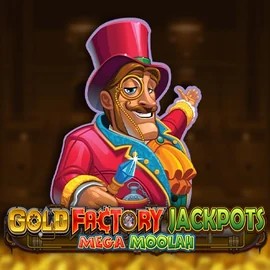 Play the Gold Factory Jackpots Mega Moolah slot by Aurum Signature Studios on Spingenie Casino