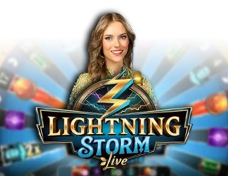 Lightning Storm slot logo by Evolution at Spingenie Casino