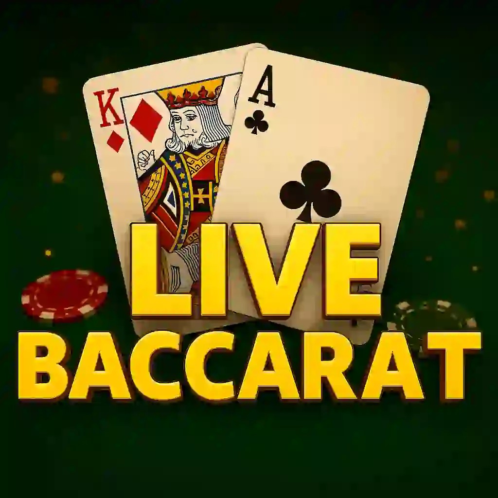 Live Baccarat logo by Evolution Spingenie Casino