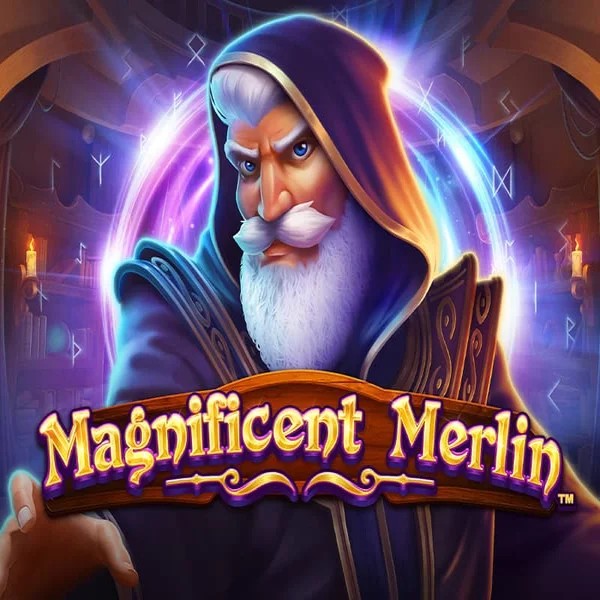 Magnificent Merlin slot icon by Greentube, available at Spingenie Casino