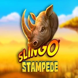 Slingo Stampede slot logo by Slingo at Spingenie CasinoSlingo Stampede