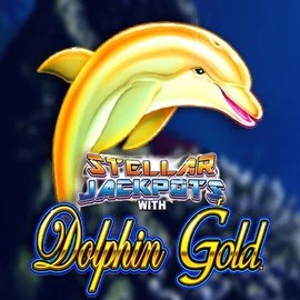 Dolphin Gold with Stellar Jackpots casino game by Lightning Box Game – featured logo at Spingenie Casino