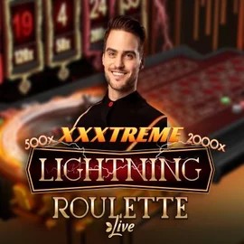 XXXtreme Lightning Roulette logo – Live Casino by Evolution at Spingenie Casino